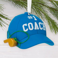#1 Coach Hat Hallmark Ornament