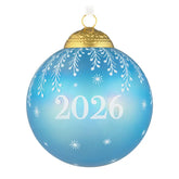 Christmas Commemorative 2026 Ball Glass Ornament
