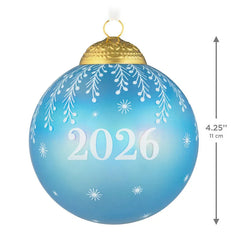 Christmas Commemorative 2026 Ball Glass Ornament