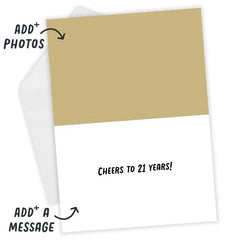 21st Balloons Custom Birthday Card