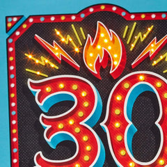 30 Killin' It Musical 30th Birthday Card With Light