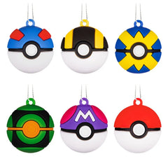 Mini Pokémon Poké Ball Shatterproof Hallmark Ornaments, Set of 6