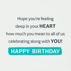 Hope You Know How Much You Mean 85th Birthday Card