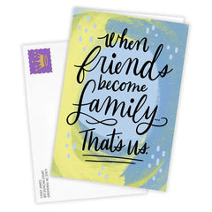 Friends As Family Custom Friendship Card