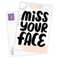 Miss Your Face Custom Miss You Card