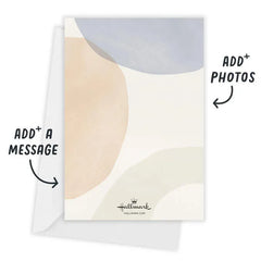 Cheer Abstract Circles Flat Holiday Photo Card