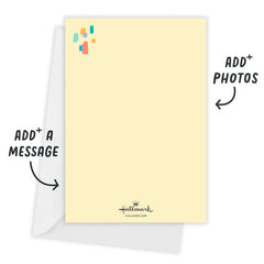 Custom Age Confetti Cake Flat Birthday Invitation