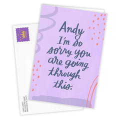 Sorry You're Going Through This Custom Thinking of You Card