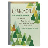 Love Hearing About Your Life Birthday Card for Grandson