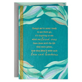 A Life Well-Lived Sympathy Card for Loss of Relative