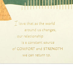 No Matter What Each Year Brings, I Love You. Romantic Birthday Card