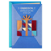 Watching You Grow Is a Gift Birthday Card for Grandson