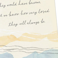 They'll Always Be Loved Sympathy Card for Loss of Baby