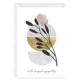 Modern Sunrise and Wheat Custom Sympathy Card