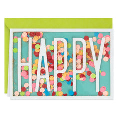 Confetti Wishes Birthday Card