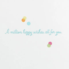 Confetti Wishes Birthday Card