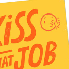 Kiss Goodbye or Flip Off Funny Retirement Card