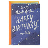 After-Party Funny Belated Birthday Card