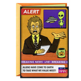 Aliens Left the Candy Corn Funny Halloween Card With Sound