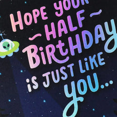 Out of this World Half Birthday Card for Kid