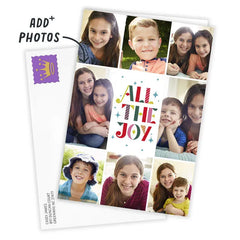 All the Joy Photo Collage Custom Holiday Card