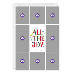 All the Joy Photo Collage Custom Holiday Card