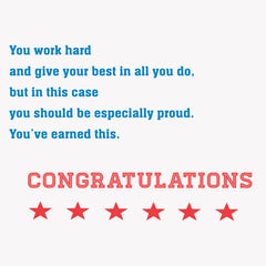 You've Earned This Patriotic Customizable Graduation Card With Title Stickers