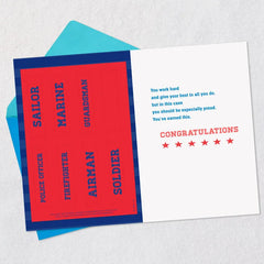 You've Earned This Patriotic Customizable Graduation Card With Title Stickers