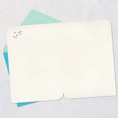 American Flag Heart Blank Card
