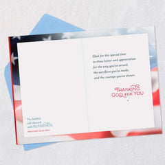 Thanking God for You Religious Veterans Day Card
