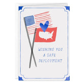 Wishing You a Safe Deployment Military Goodbye Card
