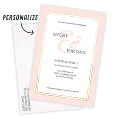 Modern Ampersand Wedding Invitation