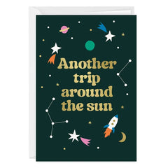 Another Trip Around the Sun Custom Birthday Card
