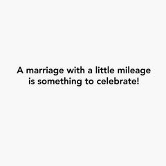 A Marriage With a Little Mileage Funny Anniversary Card
