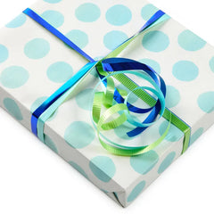 Aqua/Bright Green/Royal Blue 3-Pack Curling Ribbon, 90' total