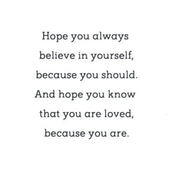 Always Believe in Yourself Graduation Card for Son