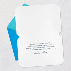 Grateful You're in My Life Birthday Card for Nephew