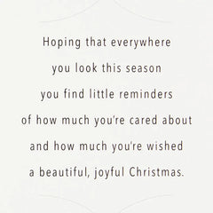 Gold and Green Boxed Christmas Cards, Pack of 16