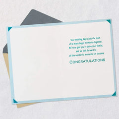 So Happy You've Joined Our Family Wedding Card for Son-in-Law