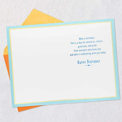 Celebrating You With Love, Gratitude and Pride 100th Birthday Card