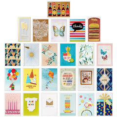 Assorted All-Occasion Handmade Greeting Cards in Black Scattered Dot Organizer