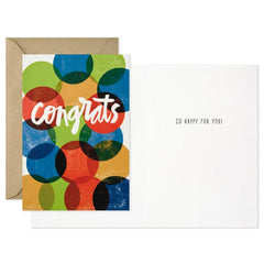 Assorted Bold and Bright Graduation Cards, Box of 12