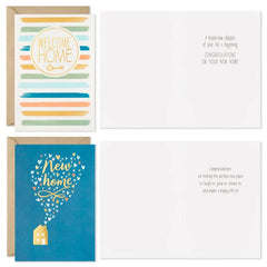 Assorted Designs Boxed New Home Congratulations Cards, Pack of 16