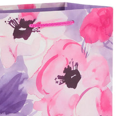 9.6" Bright Watercolors Assorted 4-Pack Medium Gift Bags