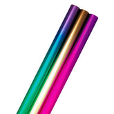 Assorted Ombré Foil 3-Pack Wrapping Paper, 60 sq. ft total