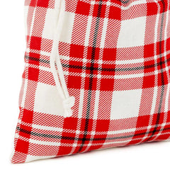 10" Assorted Plaid 3-Pack Fabric Gift Bags