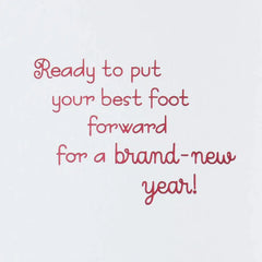 Putting Your Best Foot Forward Birthday Card