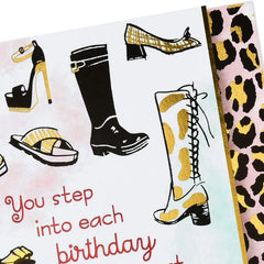 Putting Your Best Foot Forward Birthday Card