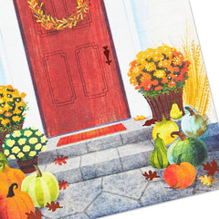 Autumn Front Door Thanksgiving Cards, Pack of 10