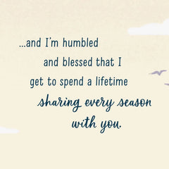 Humbled and Blessed Religious Thanksgiving Card for Wife